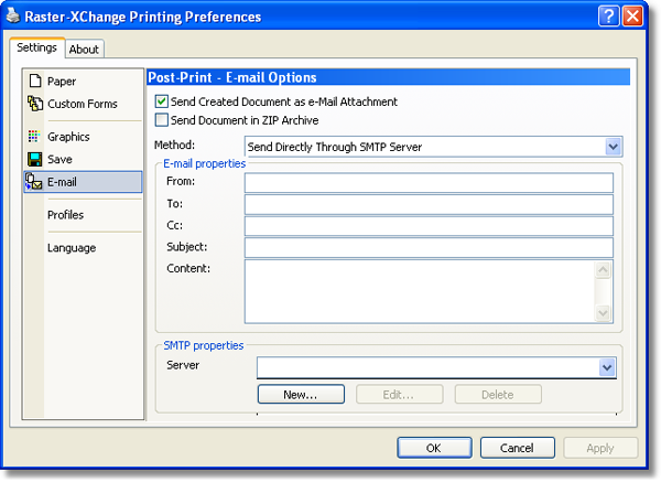 SendEmailSMTP